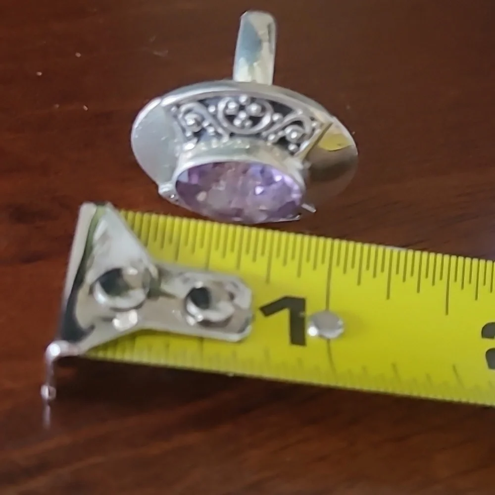 Amethyst silver ring - Picture 10 of 13